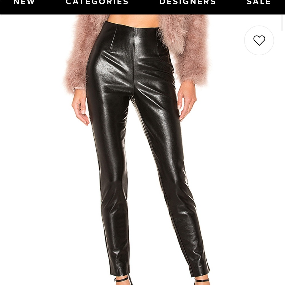 Revolve NBD high waist leather pants